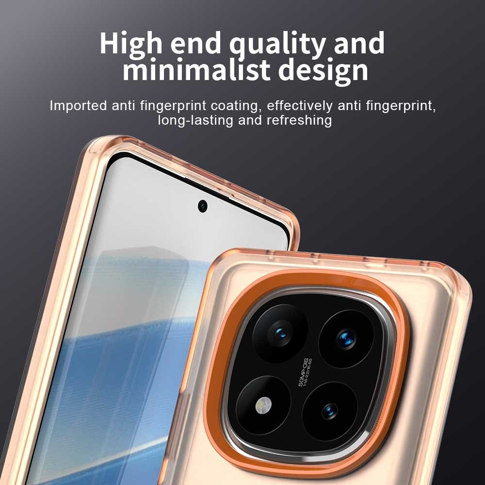 Candy zselés tok MagSafe-val Xiaomi Redmi Note 14 Pro 5G/Poco X7 5G - narancssárga