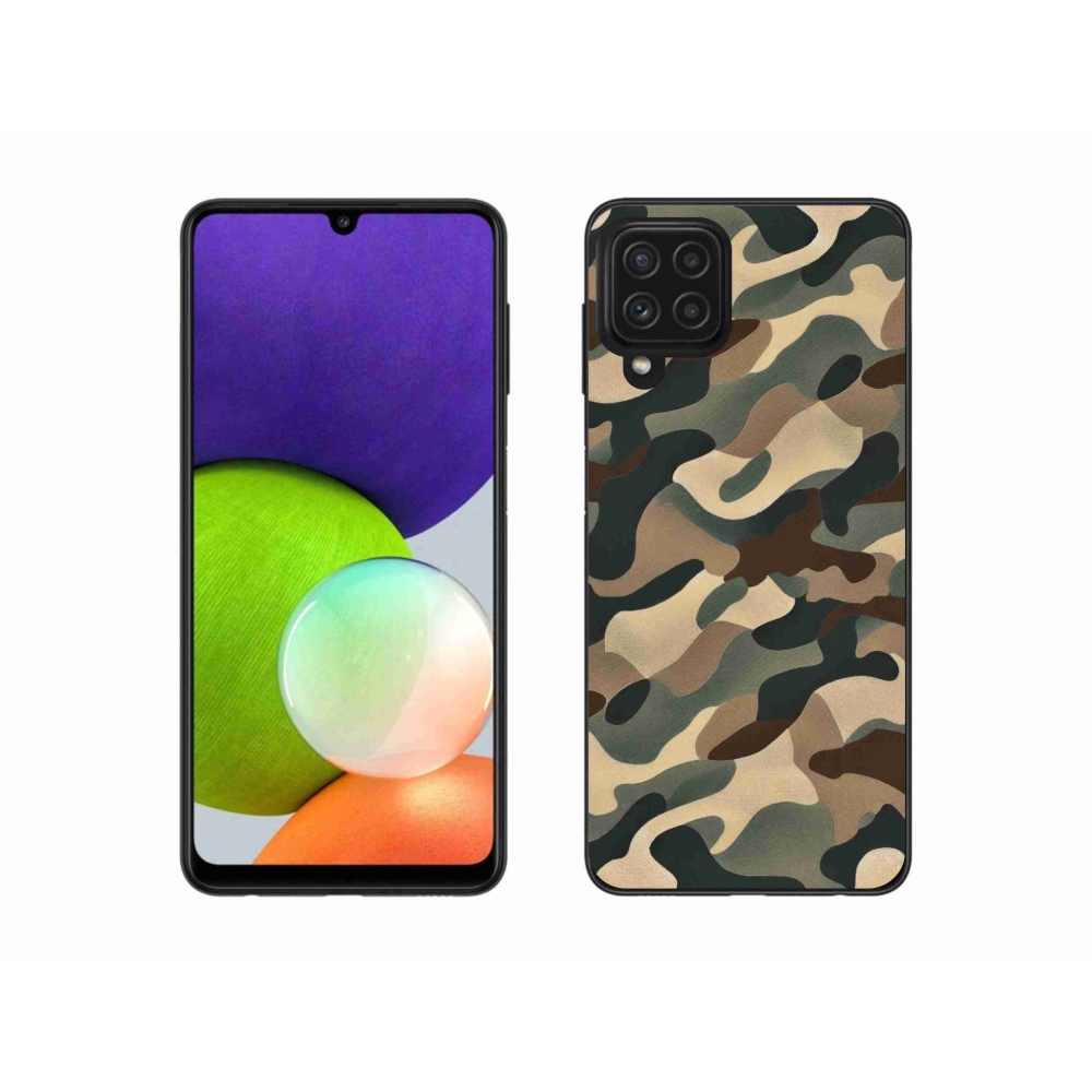 Zselés borítás mmCase Samsung Galaxy A22 4G - terepszínű minta 11