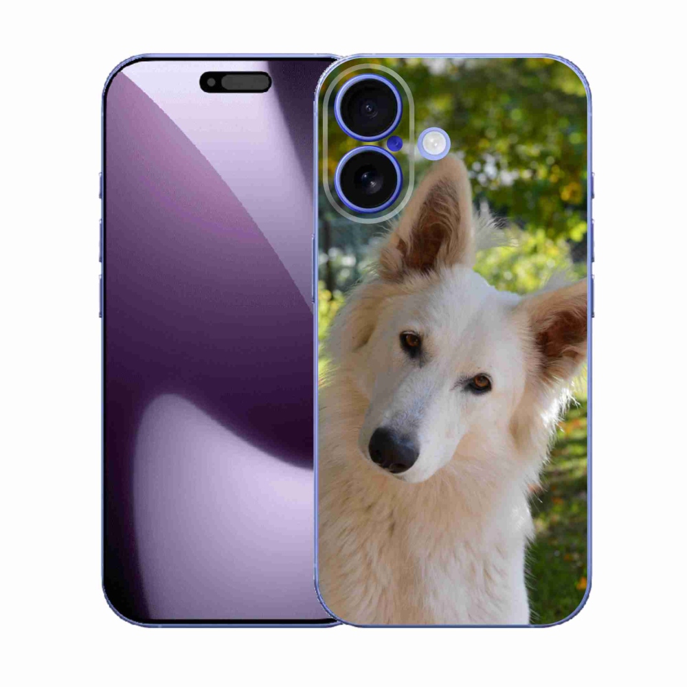 Gél borítás mmCase iPhone 17 készülékhez - Fehér svájci juhász 1