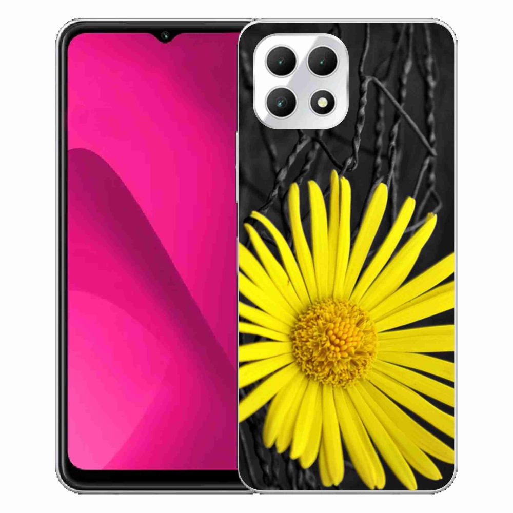 Zselés borítás mmCase a T-Mobile T Phone 2 készülékhez - sárga virág