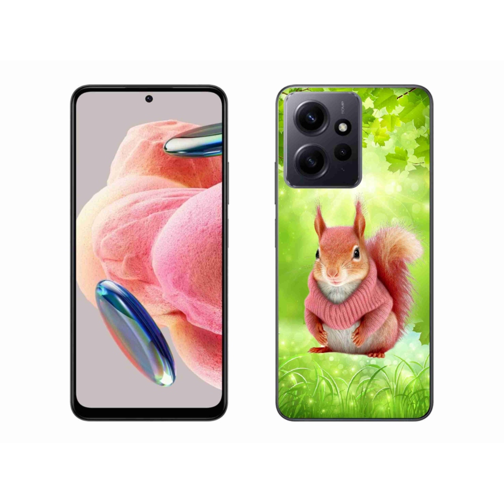 Gél borítás mmCase a Xiaomi Redmi Note 12 4G-hez - mókus pulóverben