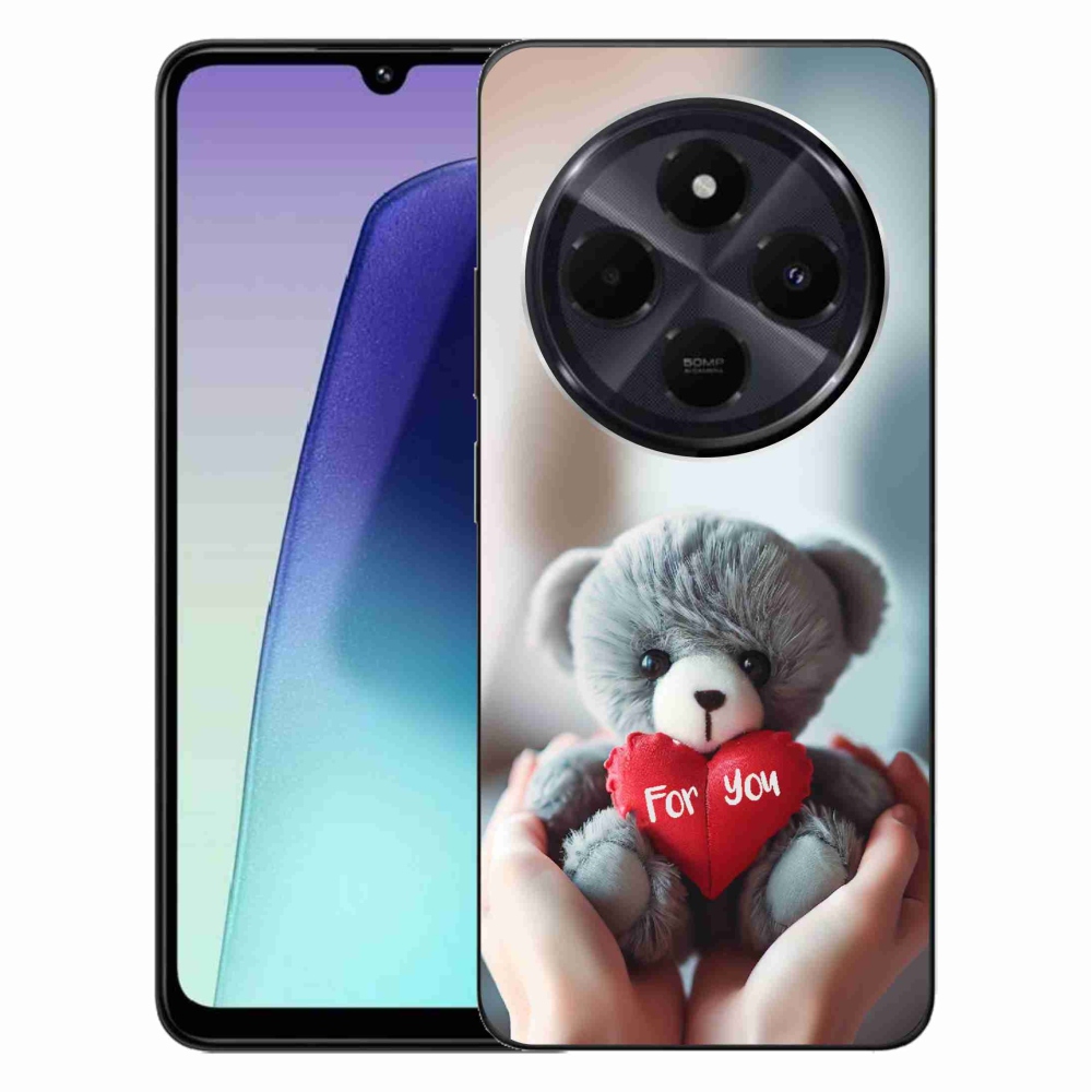 Gél borítás mmCase a Xiaomi Redmi 14C/Poco C75-hez - mackó a szerelmesek számára