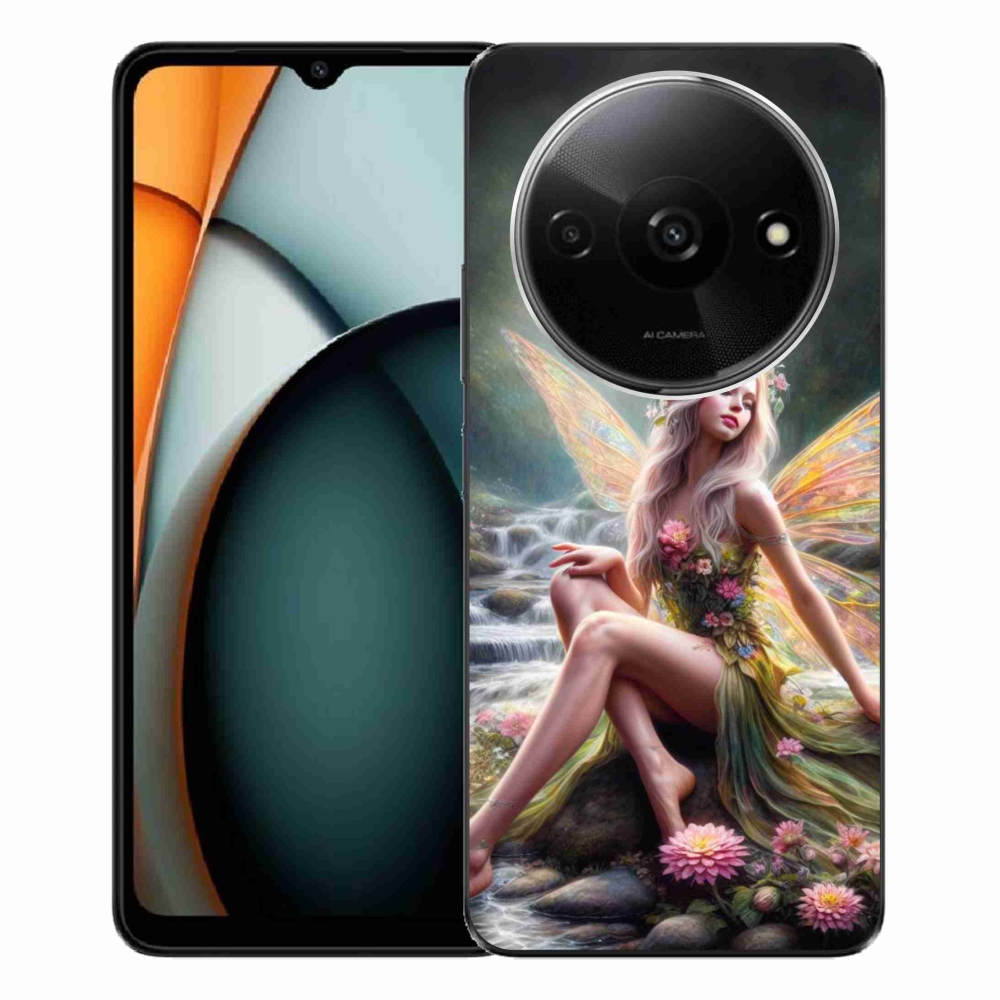 Gél borítás mmCase a Xiaomi Redmi A3-hoz - pillangó nő 1