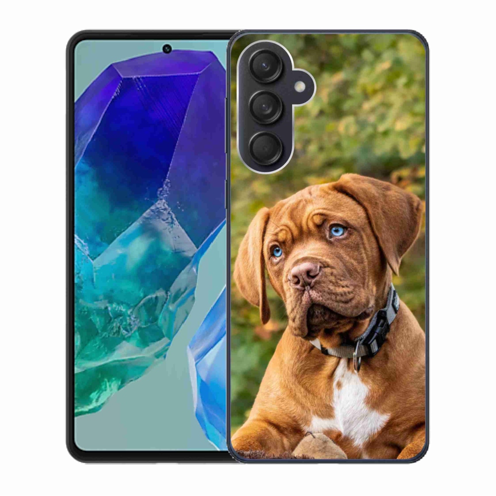Zselés borítás mmCase Samsung Galaxy M55 5G - kölyökkutyakölyökhöz