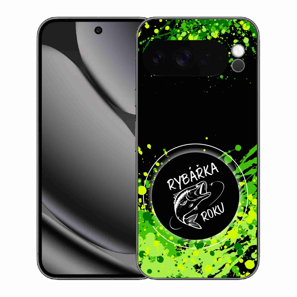 Gél borítás mmCase a Google Pixel 10 Pro XL számára - Az év halászának fekete háttere