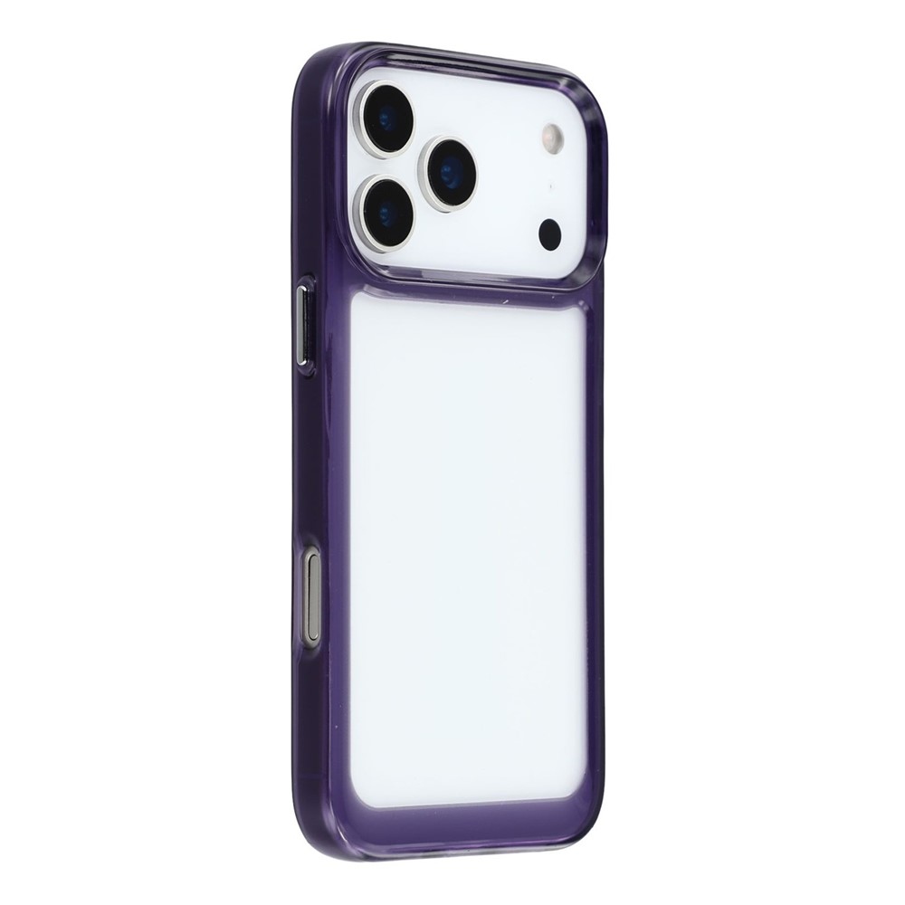Gél tok fix hátlappal iPhone 17 Pro Max készülékhez - fekete