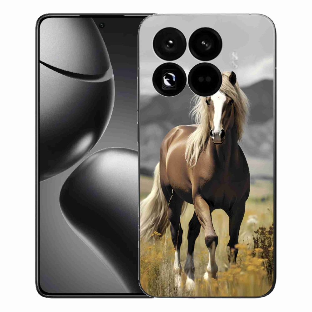 Zselés borítás mmCase a Xiaomi 15T Pro-hoz - barna ló 1
