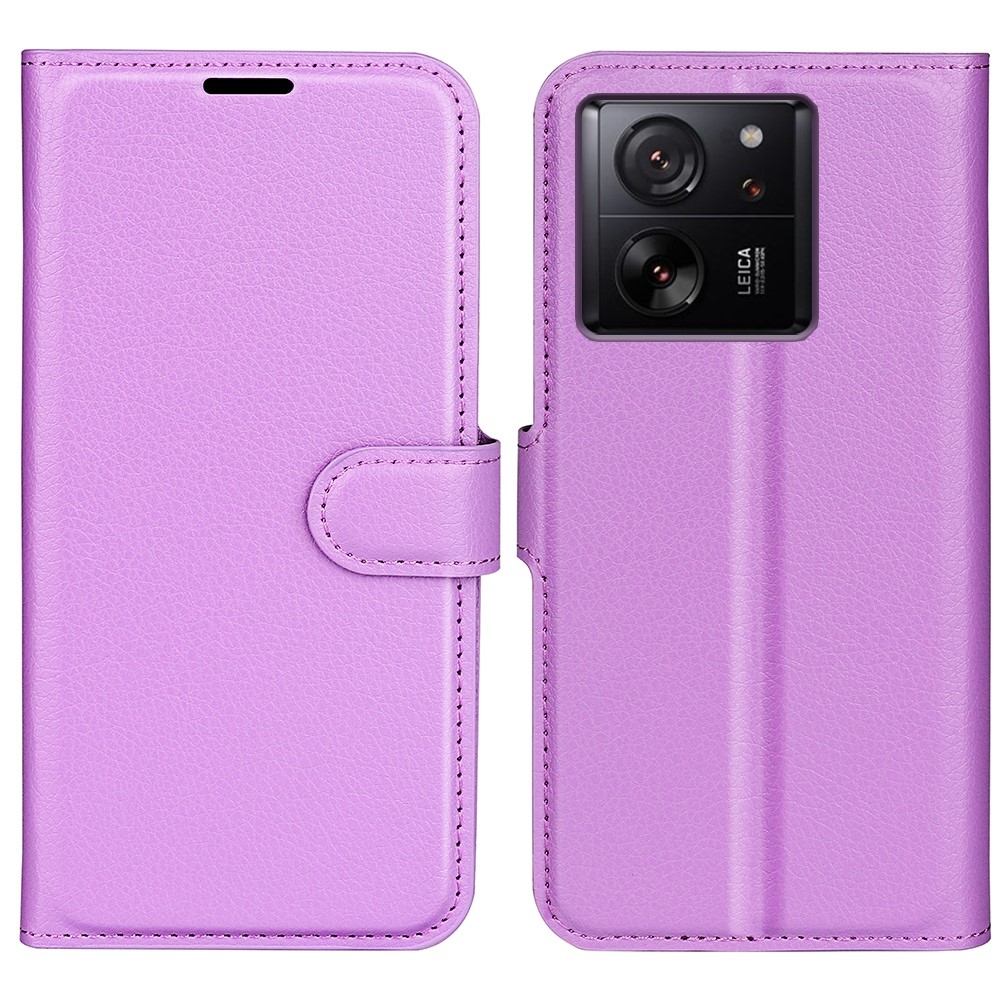 Litchi könyv tok Xiaomi 13T/13T Pro-hoz - lila