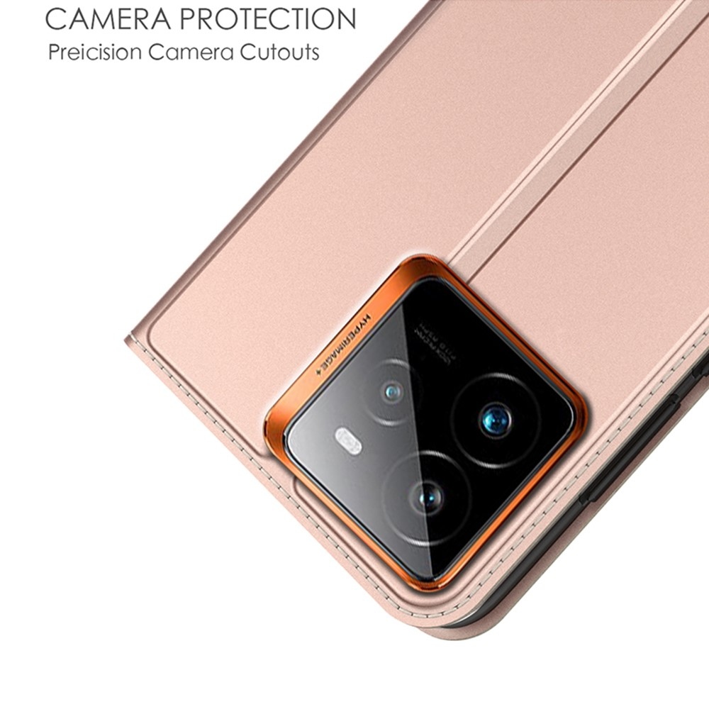 DUX könyvtáska Realme GT 7 Pro 5G - rózsaarany színben