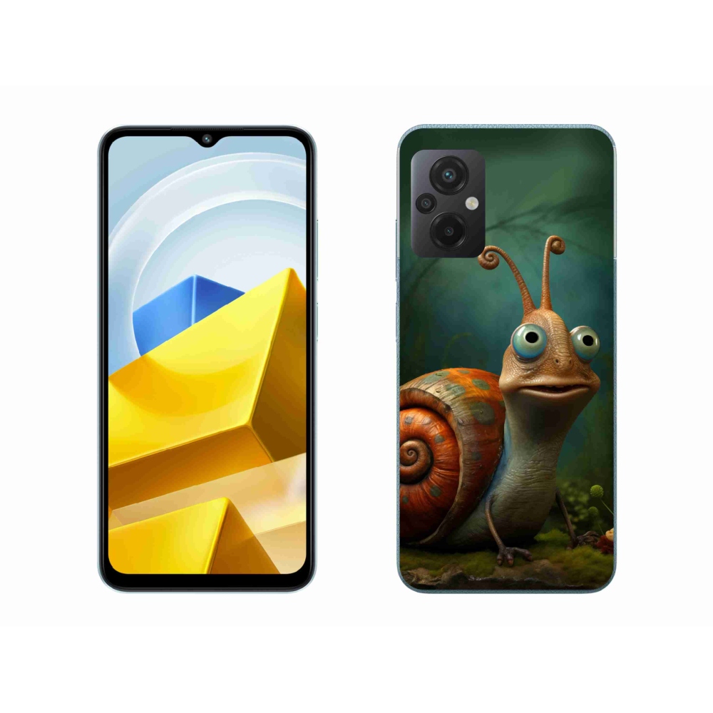 Gél borítás mmCase a Xiaomi Poco M5 4G-hez - csiga