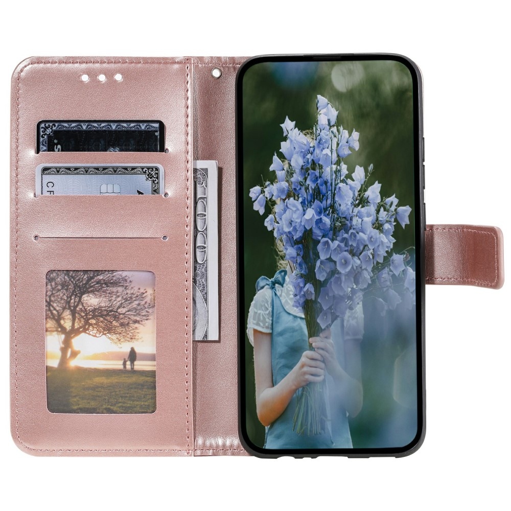 Mandala könyv tok Xiaomi Redmi Note 14 5G - rózsa arany