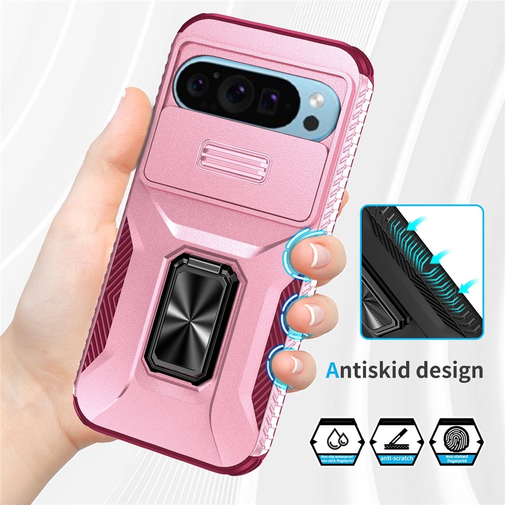 Tartós fedél a Google Pixel 10 Pro/9 Pro/9 Pixel 10 Pro/9-hez - rózsaszín/lila
