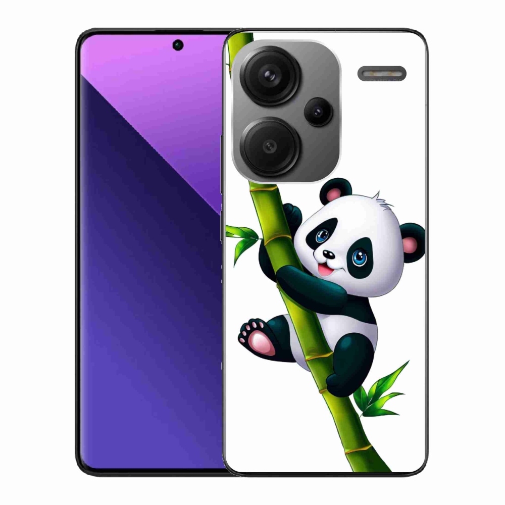 Gél borítás mmCase a Xiaomi Redmi Note 13 Pro+ 5G számára - panda a bambuszon