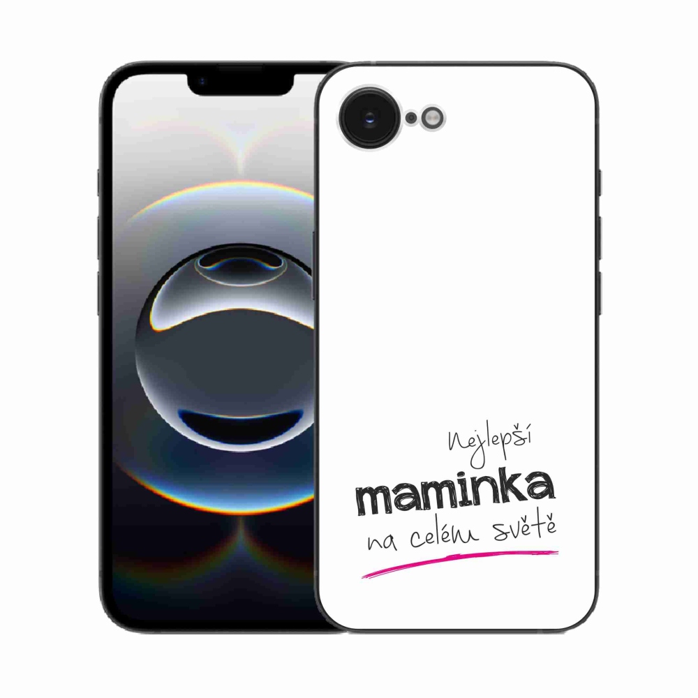 Gél borító mmCase iPhone 16e készülékhez - legjobb anya 4 fehér háttér