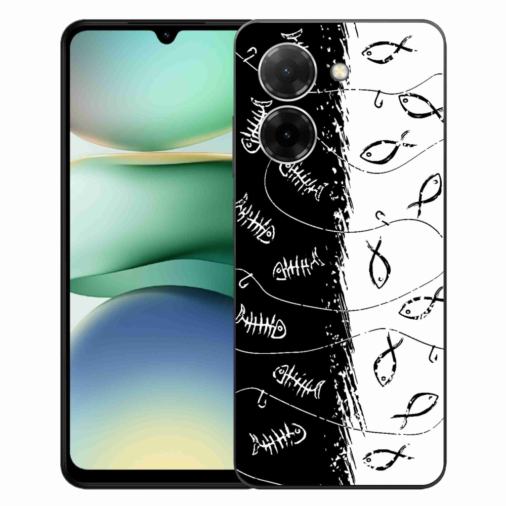 Gél borítás mmCase a Xiaomi Redmi A5 (171.7x77.8x8.3mm) - csontvázak és halak számára