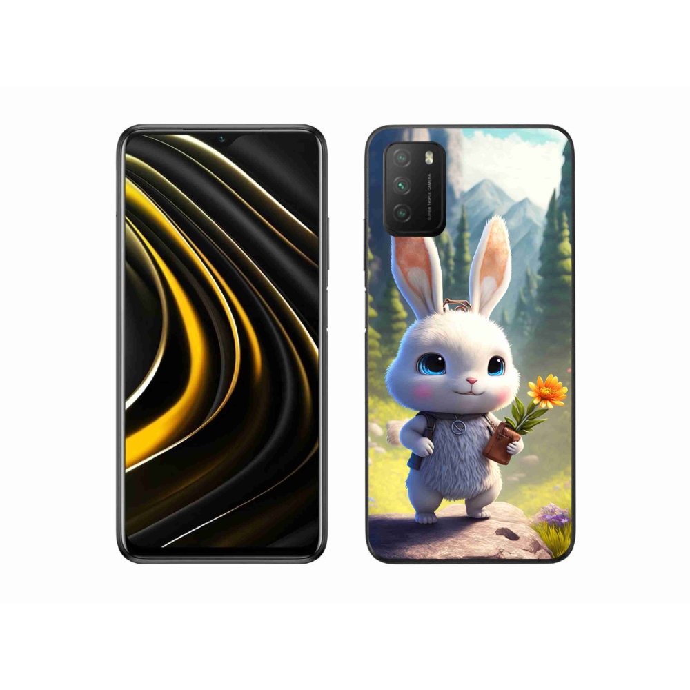 Gél borítás mmCase a Xiaomi Poco M3-hoz - aranyos nyuszi