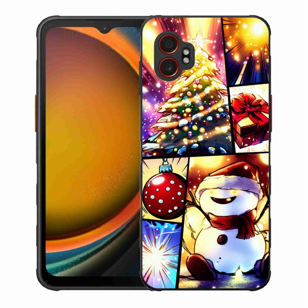 Gél borító mmCase Samsung Galaxy Xcover 7 Pro - Karácsonyi motívumok 1