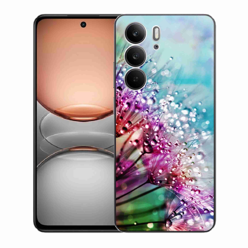 Gél borító mmCase a Realme C75 készülékhez - színes virágok