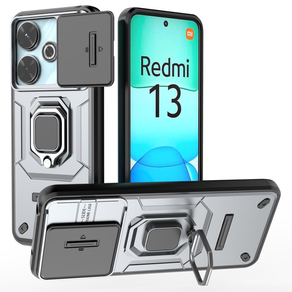 Lencseálló hibrid védőburkolat Xiaomi Redmi 13 4G/Poco M6 4G - szürke