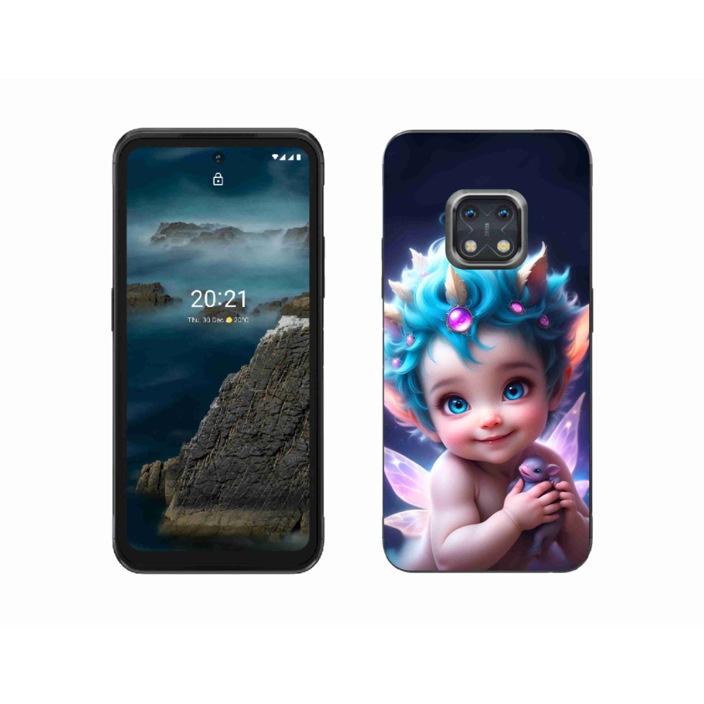 Zselés borítás mmCase a Nokia XR20 készülékhez - baba pillangószárnyakkal