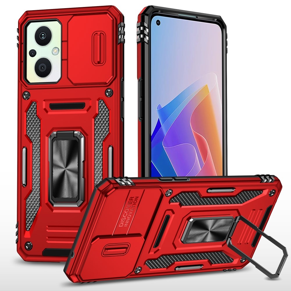 Lencseálló hibrid borítás az Oppo Reno 7 Lite 5G-n - piros színben