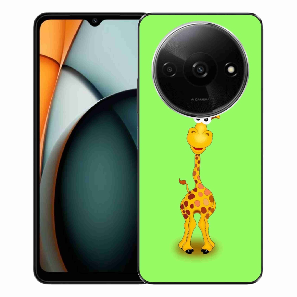 Gél borítás mmCase a Xiaomi Redmi A3-hoz - rajzfilm zsiráf
