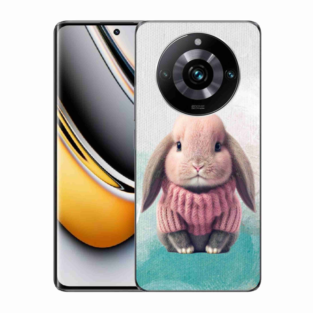 Gél borítás mmCase a Realme 11 Pro/11 Pro+ készülékhez - nyúl pulóverben