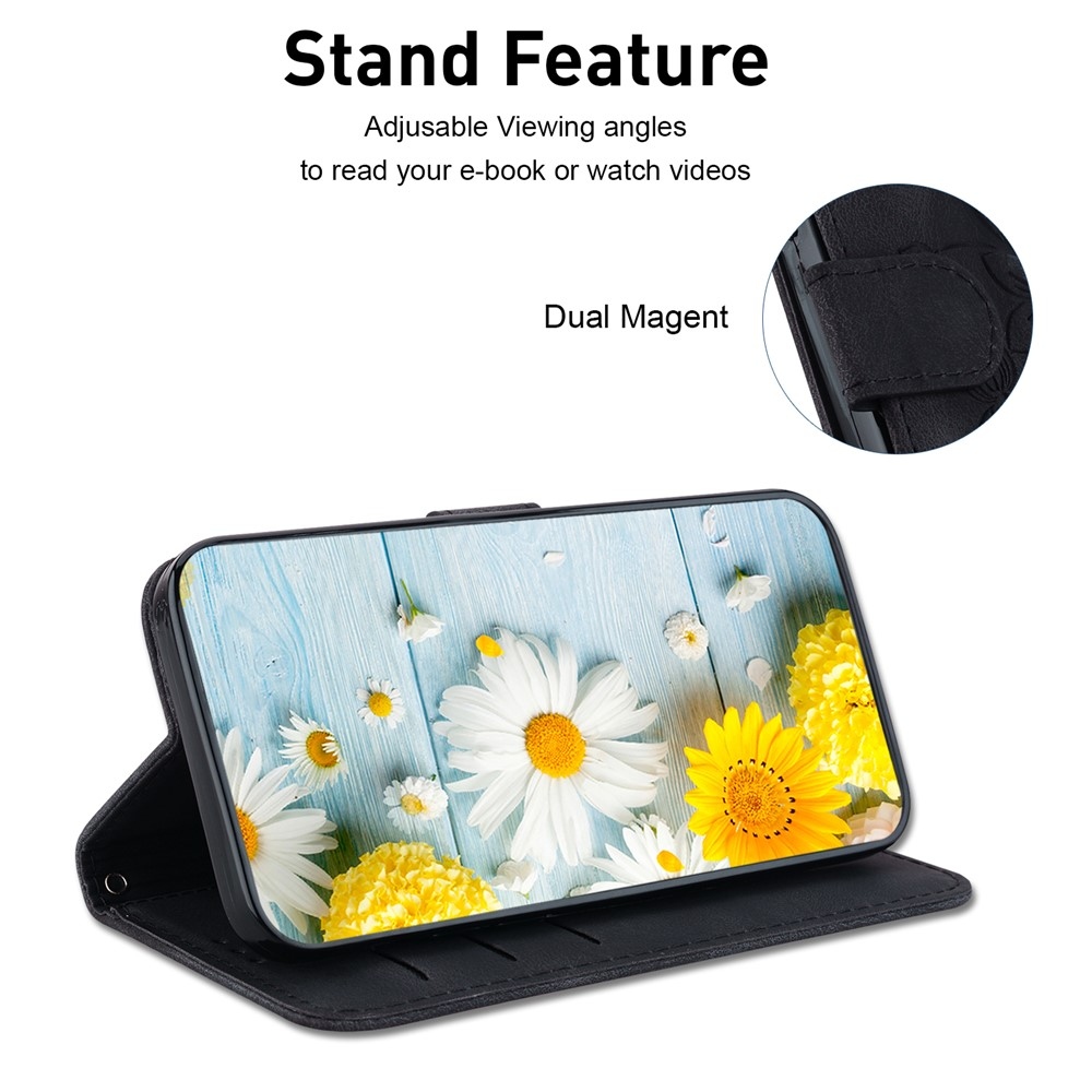 Lily könyv tok Xiaomi Redmi 15C 4G/5G (173mm) - fekete