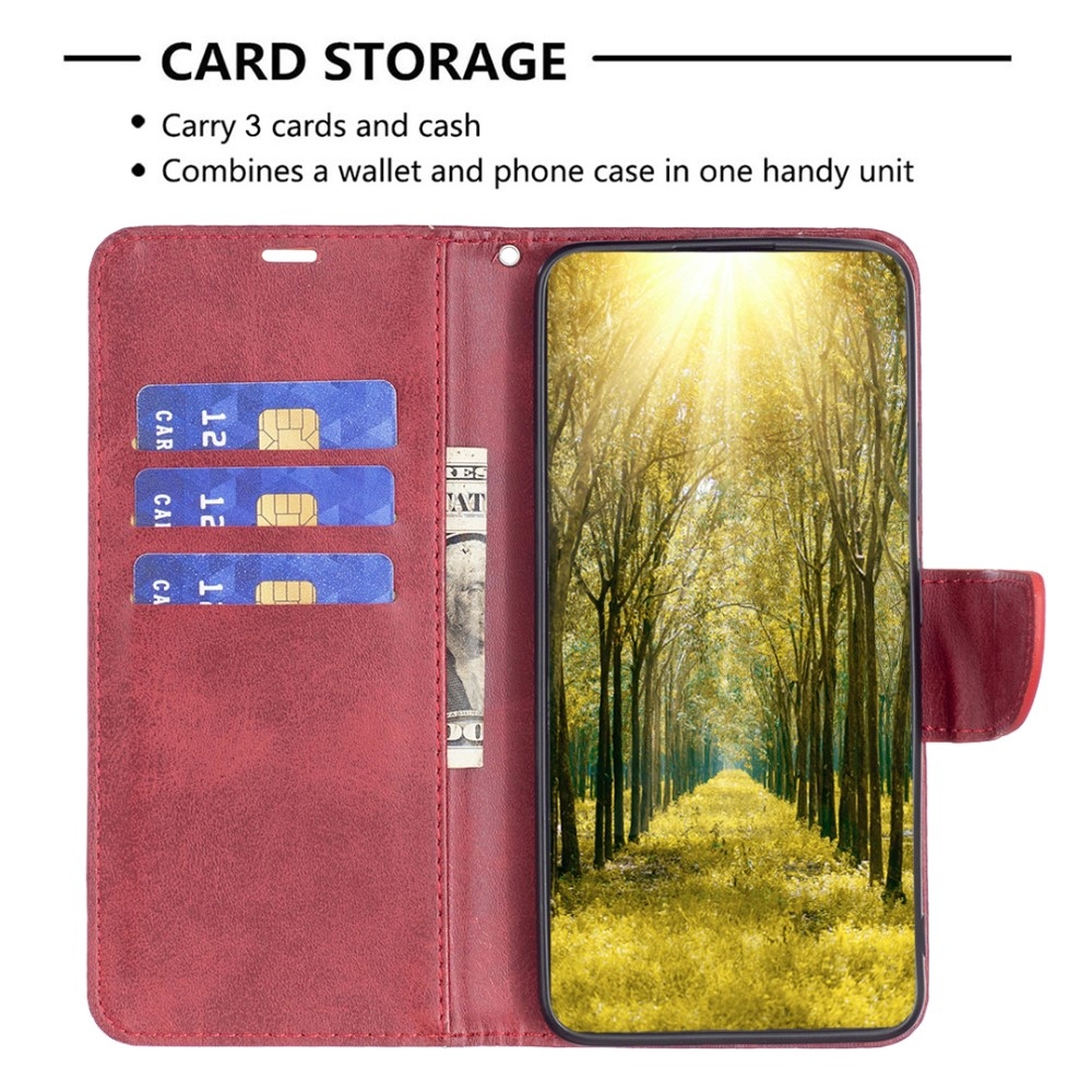Könyv tok Xiaomi Redmi 13 4G/Poco M6 4G-hez - piros