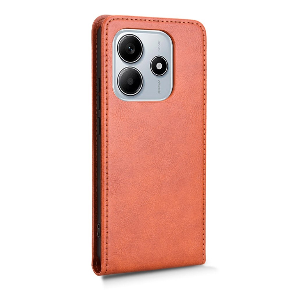 Vert flip tok Xiaomi Redmi Note 14 5G - narancssárga színben