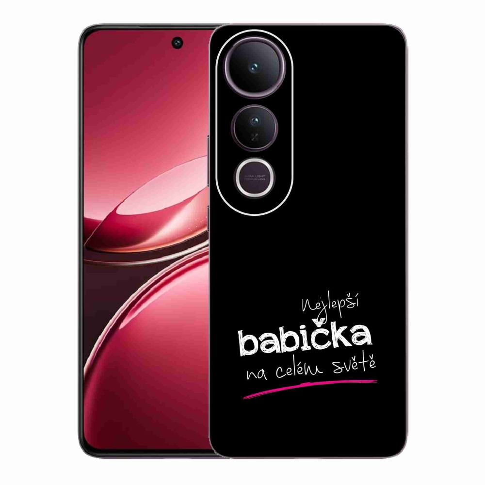 Gél borító mmCase a Vivo V50 Lite 4G/5G-n - Legjobb nagyi 4 fekete háttérrel