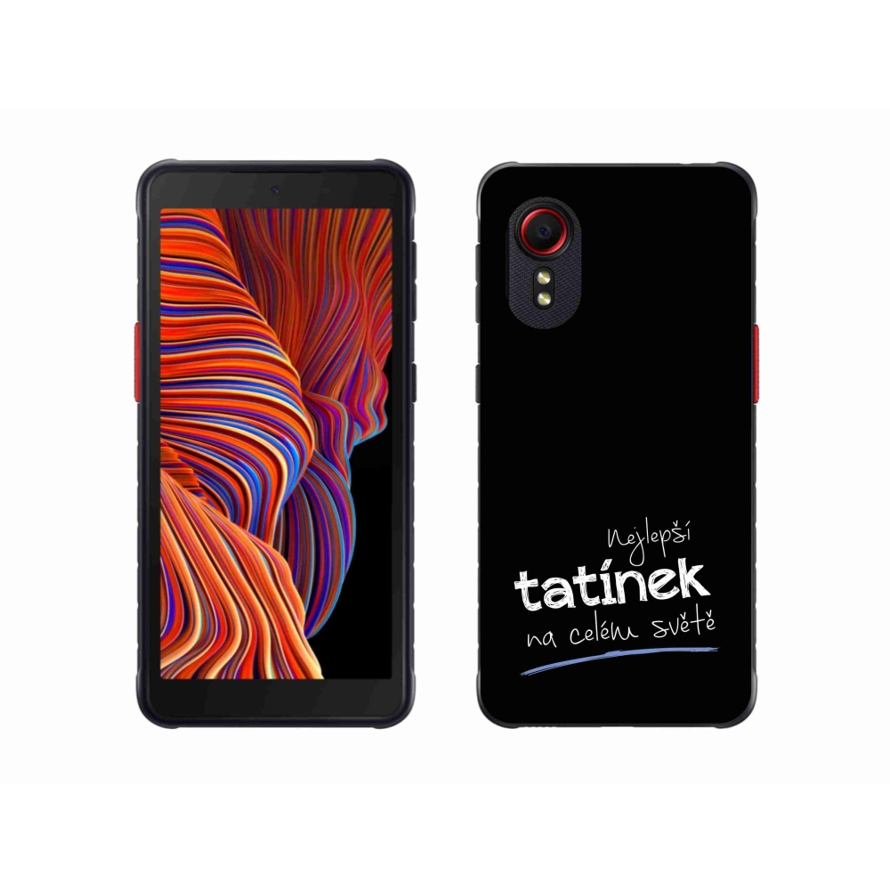 Gél borító mmCase a Samsung Galaxy Xcover 5 - legjobb apuci 4 fekete háttérrel