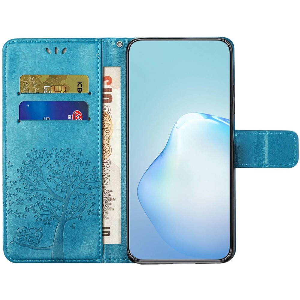 Fás könyv tok Samsung Galaxy A26 5G - kék