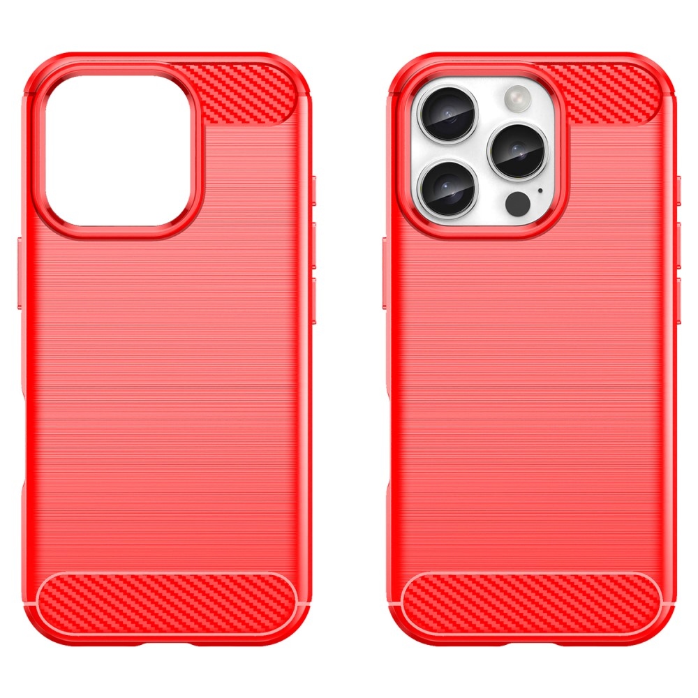 Szénálló zselés tok iPhone 16 Pro készülékhez - piros
