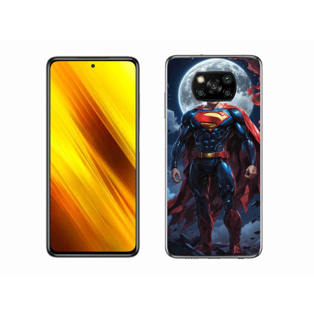 Gél borítás mmCase a Xiaomi Poco X3 Pro számára - superman