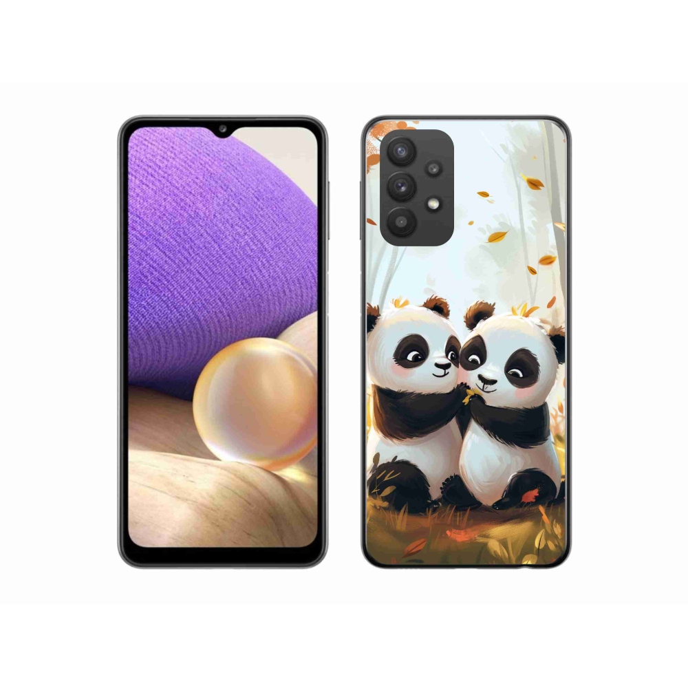 Zselés borítás mmCase Samsung Galaxy A32 5G - pandák