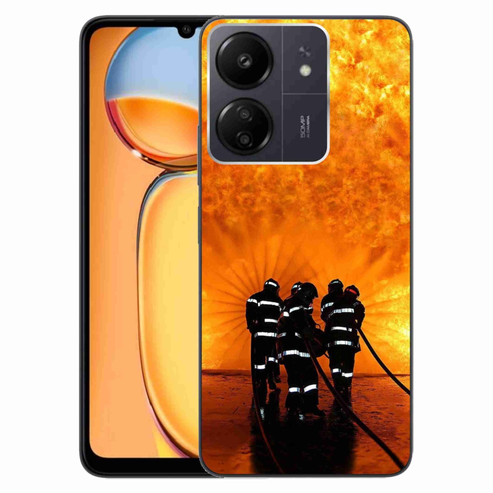 Gél borítás mmCase a Xiaomi Poco C65/Redmi 13C - tűz