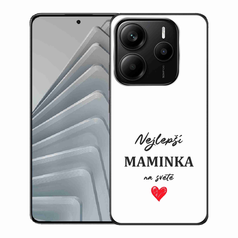 Gél borító mmCase a Xiaomi Redmi Note 14 5G - legjobb anya 1 fehér háttérrel