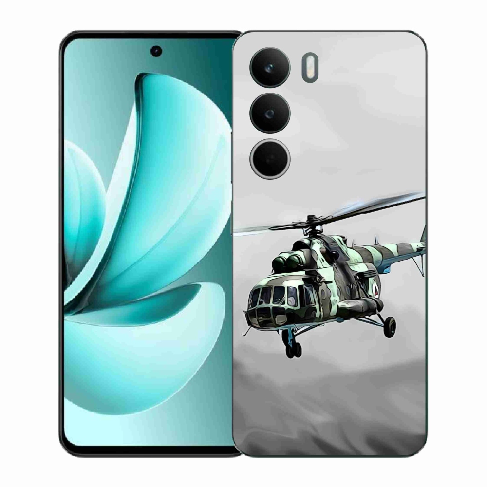 Gél borítás mmCase a Realme C71-hez - katonai helikopterhez