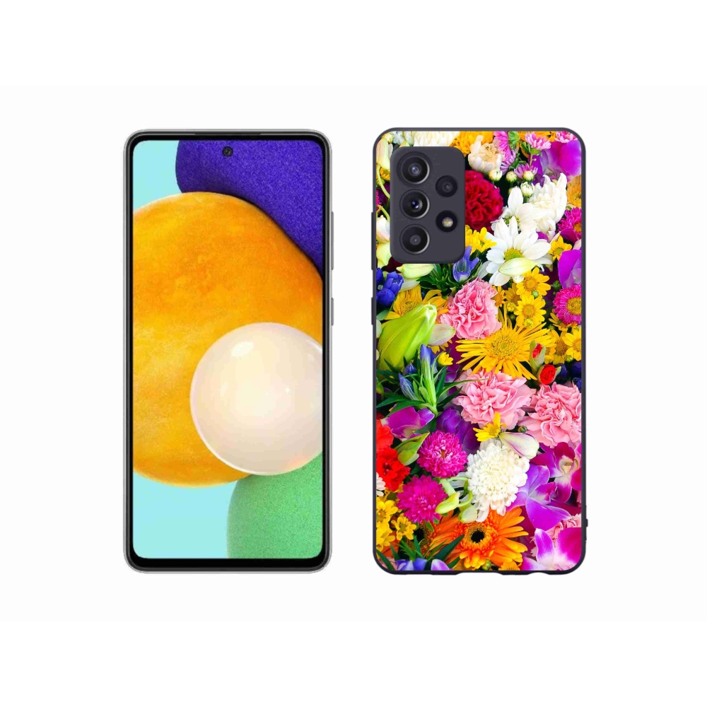 Gél borítás mmCase Samsung Galaxy A52s 5G - virágok 12