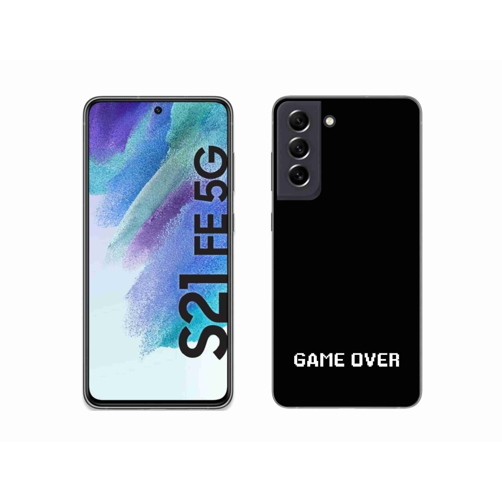 Gél borítás mmCase Samsung Galaxy S21 FE 5G - játék fekete háttérrel