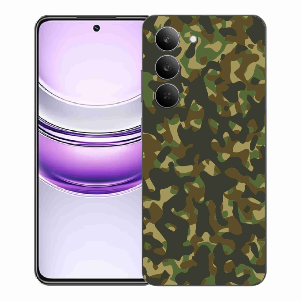 Zselés borítás mmCase a Realme 14x 5G készülékhez - álcázó minta 1