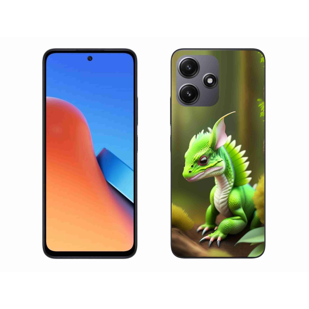 Gél borítás mmCase a Xiaomi Redmi 12 5G-hez - zöld sárkány