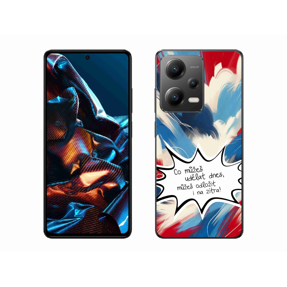Gél borító mmCase a Xiaomi Redmi Note 12 Pro 5G-hez - vicces szöveg 9 fehér háttérrel