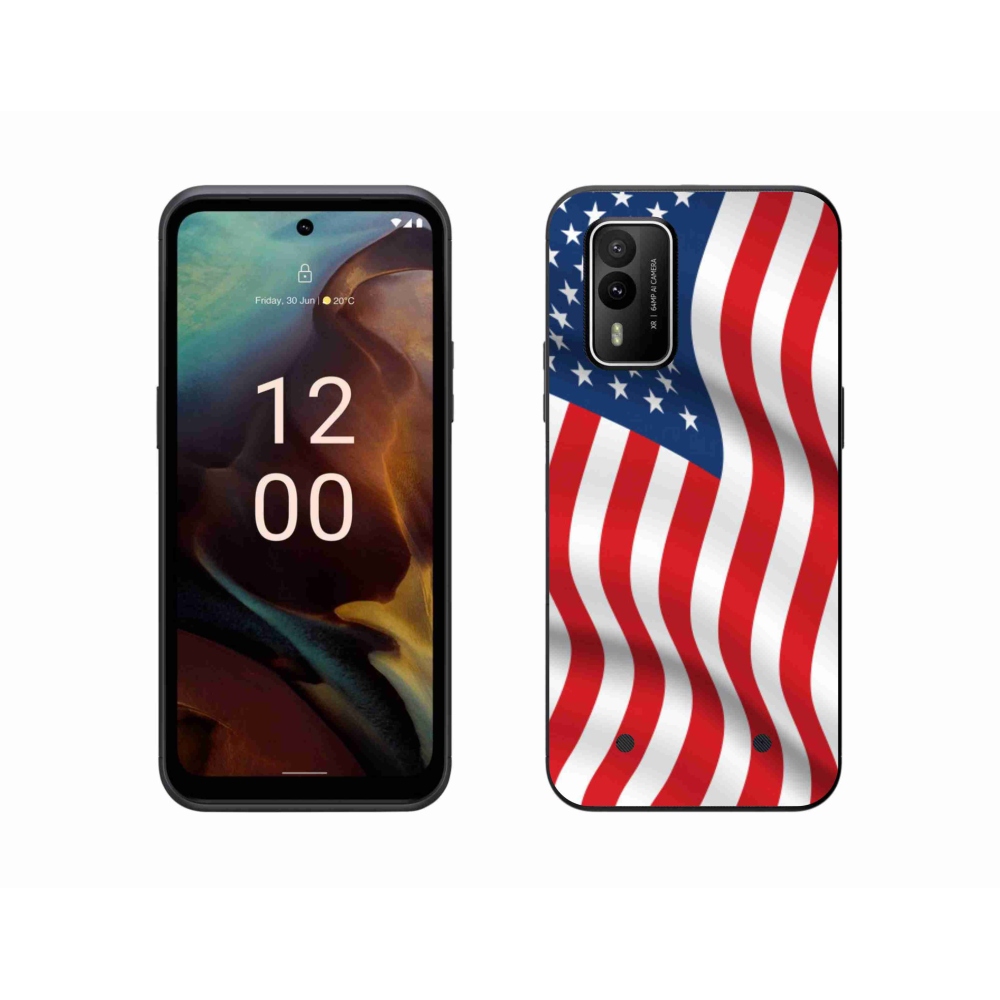 Zselés borítás mmCase a Nokia XR21 készülékhez - amerikai zászló