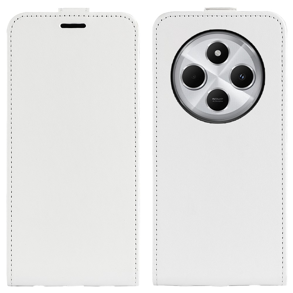 Függőleges könyvtáska Xiaomi Redmi 14C/Poco C75-hez - fehér
