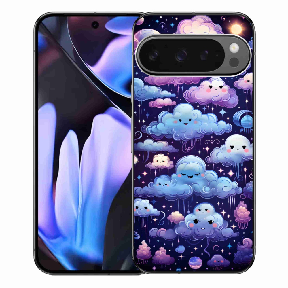 Zselés borítás mmCase a Google Pixel 9 Pro XL-hez - felhők