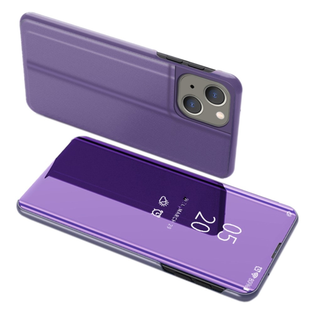 Felületi matt elülső borítás iPhone 15 készülékhez - sötétlila