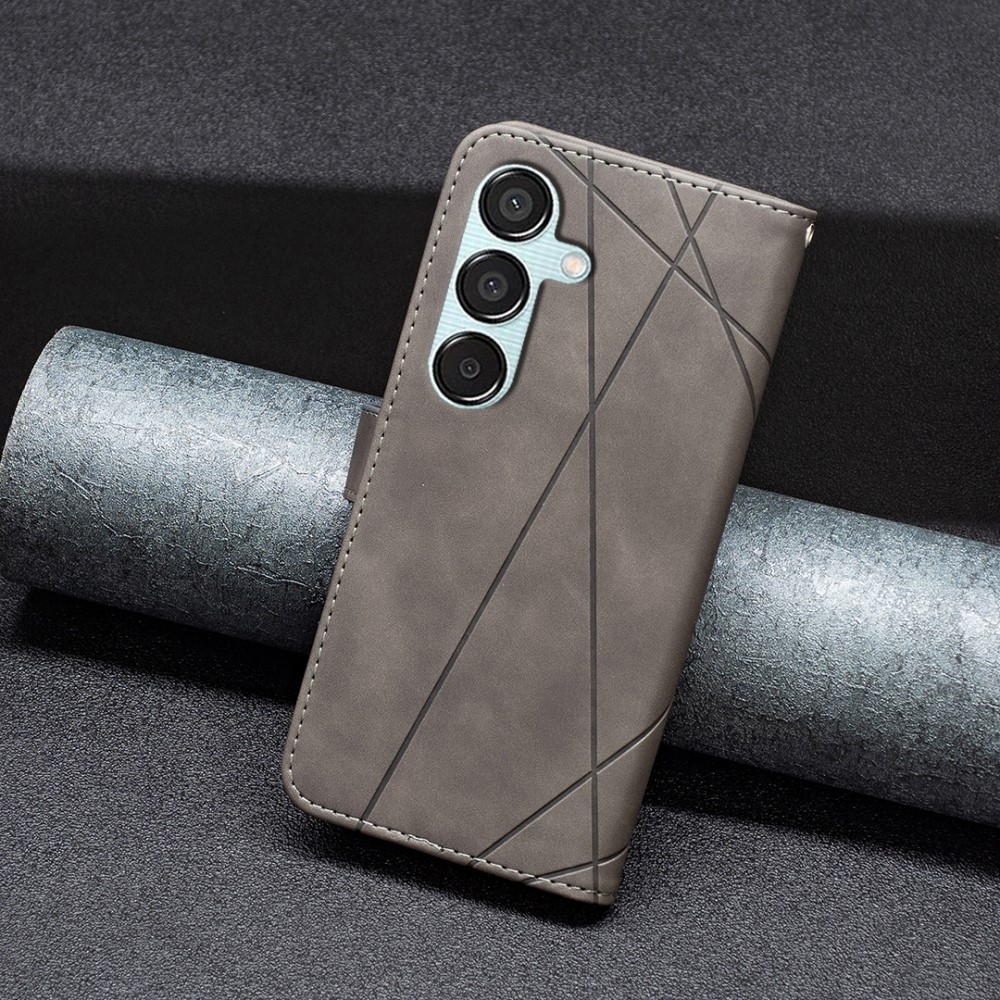 BINFEN könyvtáska Samsung Galaxy M15 5G - szürke