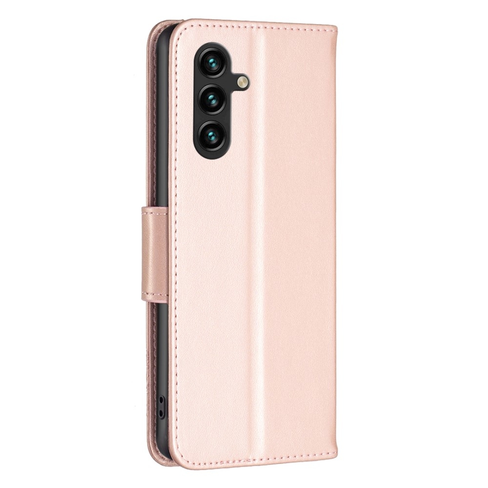 Pillangó könyv tok Samsung Galaxy A35 5G-hez - rózsaarany